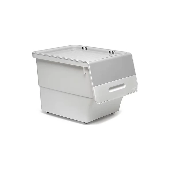 Freebox 33 Litre Beyaz Organizer – Gri Tekerlekli 3’lü Set Organizer - Resim 2