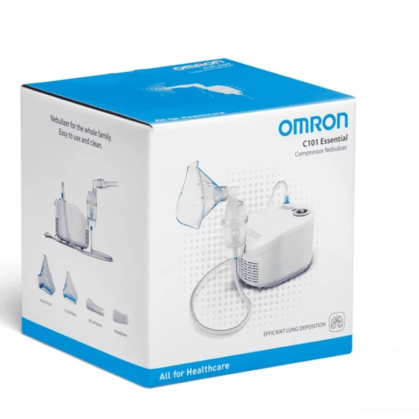 Omron C101 Essential Şarjlı Nebulizatör - Aile için Uygun, Taşınabilir ve Kolay Temizlenebilir, Ev ve Seyahat İçin İdeal - Resim 3