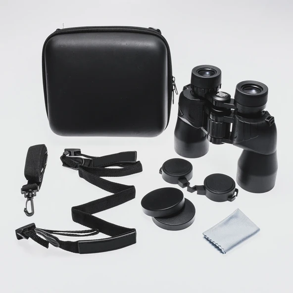 10x42 Profesyonel El Dürbünü – Büyük Mercek – Süper Netlik – 1000m/97m – Siyah ürün görseli