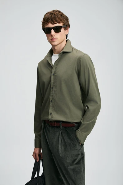 Lufian 112010686 Ferla Basic Gömlek Regular Fit Erkek Gömlek - Resim 7