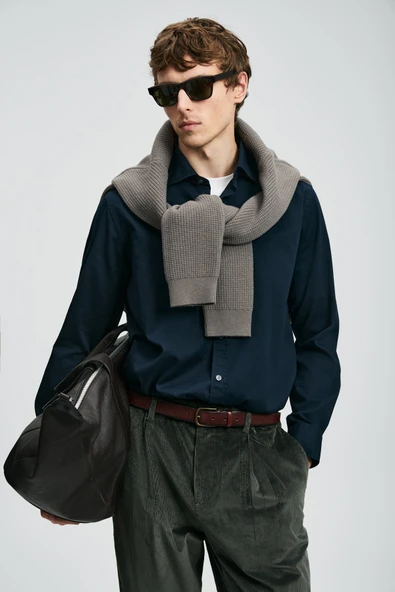 Lufian 112010686 Ferla Basic Gömlek Regular Fit Erkek Gömlek - Resim 2