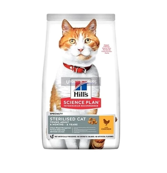 Hill's Young Adult Sterilised Tavuklu Kısırlaştırılmış Yetişkin Kedi Maması 3 KG Açık Mama ürün görseli