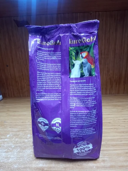 Eurogold Ballı ve Meyveli Sultan Cennet Paraket Yemi 750 Gram X 2 PAKET - Resim 2