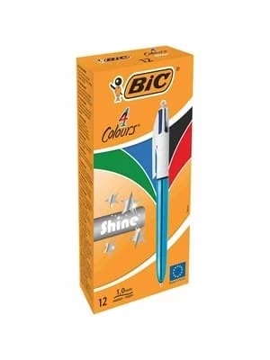 Bic 4 Colours Shine Tükenmez Kalem Mavi 982874 ürün görseli 1