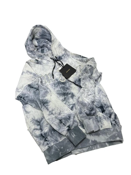 Palm Angels FW20 Tie‑Dye Gothic Logo Hoodie Sweatshirt S Beden ürün görseli