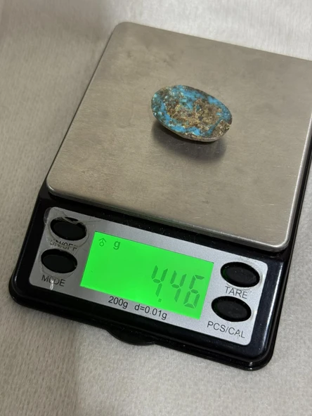 Doğal İran Nişabur Firuze (Turkuaz) Taşı 22,3 Karat - 4,46 Gram - Resim 5