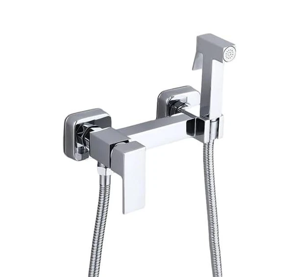 Krom Tuvalet Duş Taharet Bataryası ürün görseli