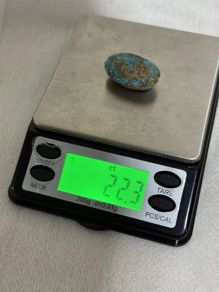 Doğal İran Nişabur Firuze (Turkuaz) Taşı 22,3 Karat - 4,46 Gram - Resim 4