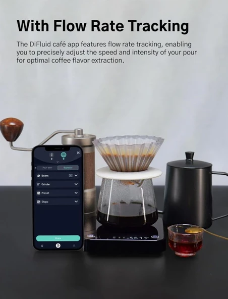 DiFluid Microbalance Ti Akıllı Kahve Terazisi 0.1g - Resim 3