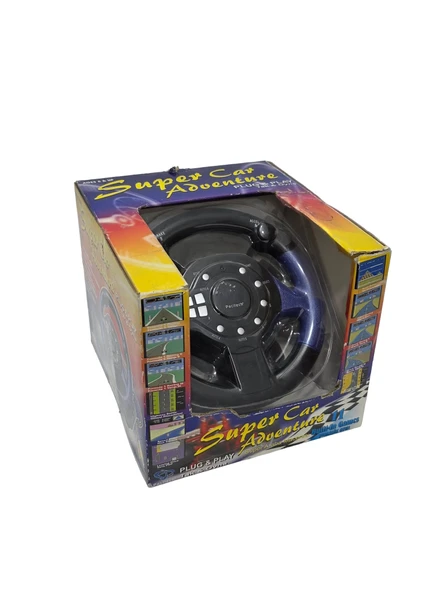 Super Car Adventures Plug & Play Direksiyonlu TV Yarış Konsolu ürün görseli