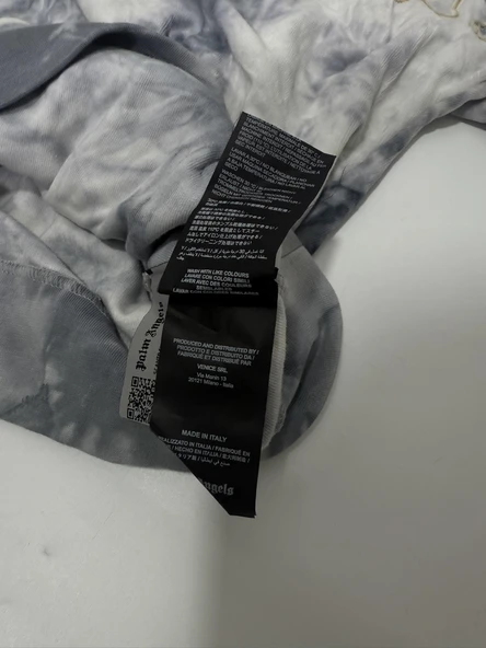 Palm Angels FW20 Tie‑Dye Gothic Logo Hoodie Sweatshirt S Beden - Resim 10