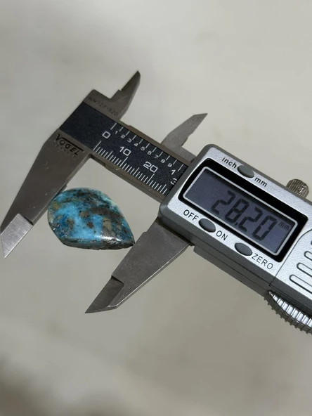 Doğal İran Nişabur Firuze (Turkuaz) Taşı 38,7 Karat - 7,74 Gram - Resim 3