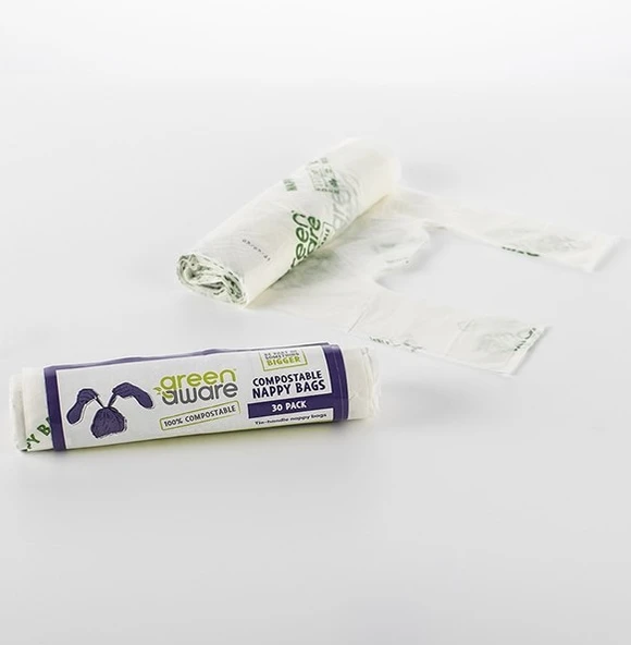 GreenAware Kompostlanabilir Bebek Bezi Poşeti (60 Adet) ürün görseli 1