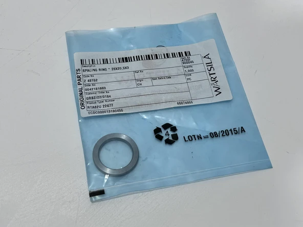 Wartsila Sulzer RTA62U Dizel Makine Spacing Ring 28x20,5x3 - Resim 3