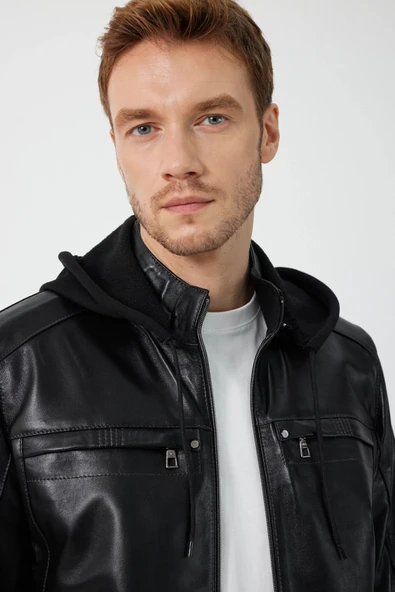 111701 DERİCOMPANY DEMAR ERKEK DERİ MONT - Resim 2