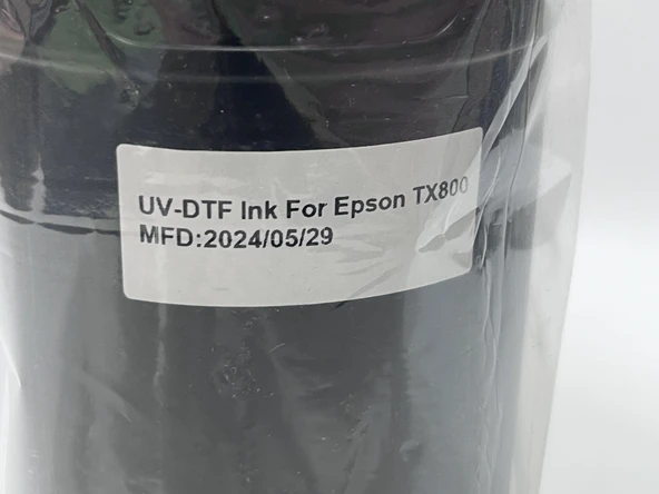 Epson TX800 Uyumlu UV-DTF Mürekkep 1000Ml Black (29/05/2024 Tarihli) - Resim 4