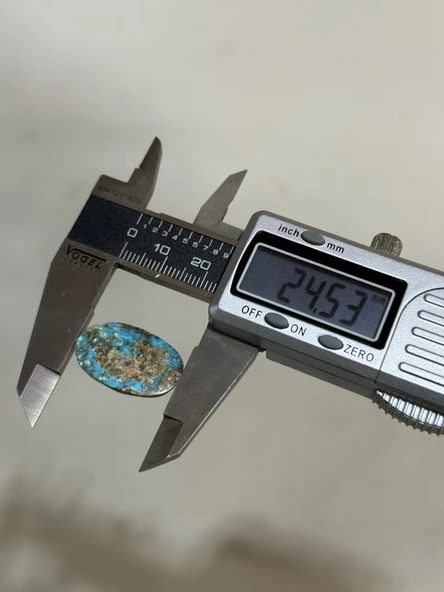 Doğal İran Nişabur Firuze (Turkuaz) Taşı 22,3 Karat - 4,46 Gram - Resim 3