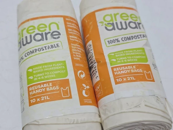 GreenAware Kompostlanabilir Poşet 21L (20 Adet) - Resim 4