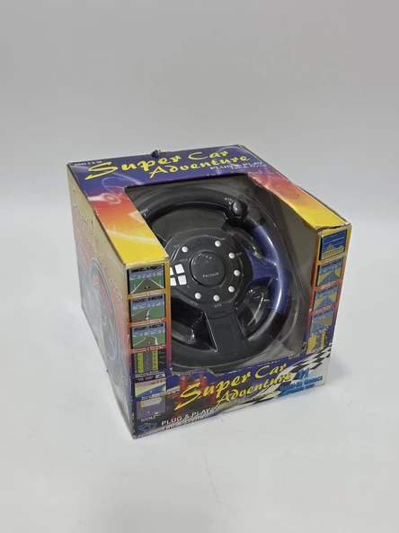 Super Car Adventures Plug & Play Direksiyonlu TV Yarış Konsolu - Resim 2