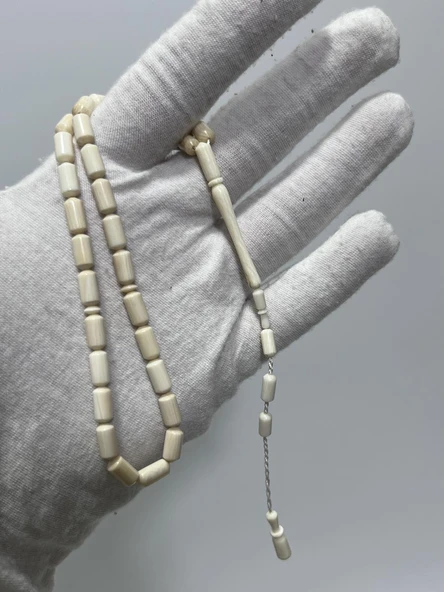 Kesme Fildişi Tesbih 8,62 Gram - Koleksiyonluk Fil Dişi Tespih ürün görseli