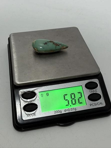 Doğal İran Nişabur Firuze (Turkuaz) Taşı 29,1 Karat - 5,82 Gram - Resim 6