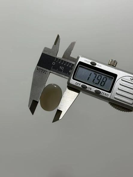 Kabaşon Kesim Doğal Aqua Kalsedon Taşı 26 Karat - Resim 3