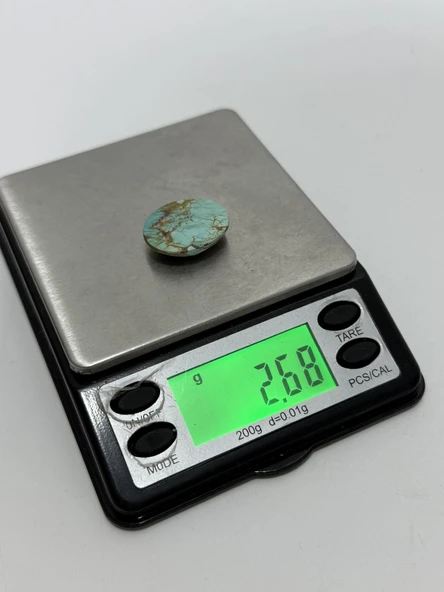 Doğal İran Nişabur Firuze (Turkuaz) Taşı 13,3 Karat - 2,65 Gram - Resim 6