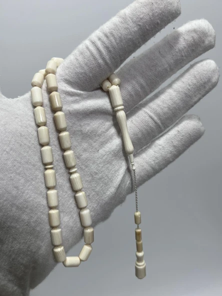 Kesme Fildişi Tesbih 12,09 Gram - Koleksiyonluk Fil Dişi Tespih ürün görseli