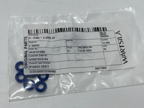 Wartsila Sulzer RTA62U Dizel Makine Conta 4,42x2,62 mm (12 Adet) - Resim 3