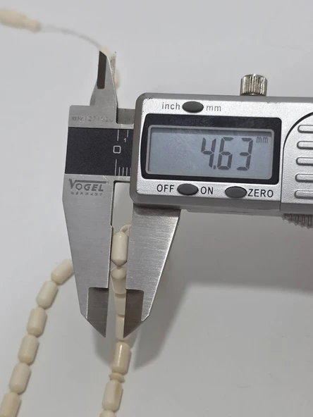 Kesme Fildişi Tesbih 8,63 Gram - Koleksiyonluk Fil Dişi Tespih - Resim 6