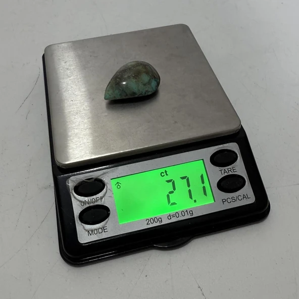 Doğal İran Nişabur Firuze (Turkuaz) Taşı  27,1 Karat - 5,42 Gram - Resim 4