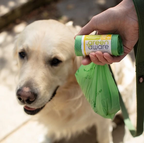 GreenAware Kompostlanabilir Köpek Dışkısı Poşeti (60 Adet) - Resim 3