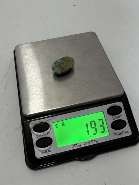 Doğal İran Nişabur Firuze (Turkuaz) Taşı  9,7 Karat - 1,93 Gram - Resim 5
