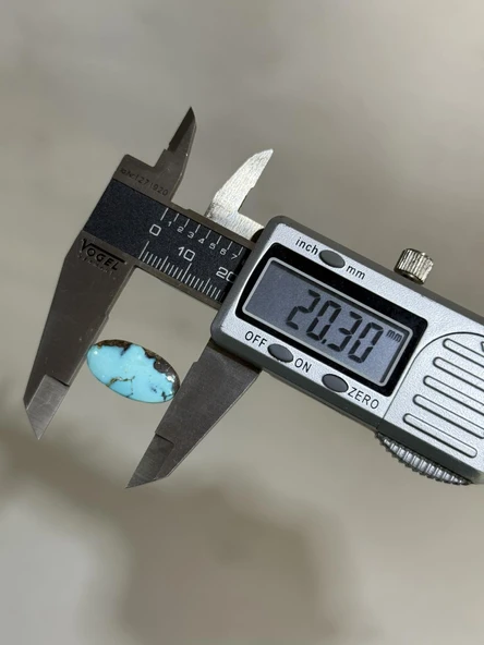 Doğal İran Nişabur Firuze (Turkuaz) Taşı 9,7 Karat - 1,94 Gram - Resim 3