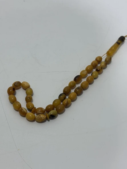 Doğal Kaya Damla Kehribar Tesbih 33lük 15,50 Gram - Resim 2