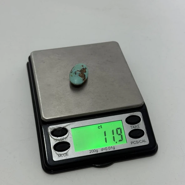 Doğal İran Nişabur Firuze (Turkuaz) Taşı 11,9 Karat - 2,38 Gram - Resim 5