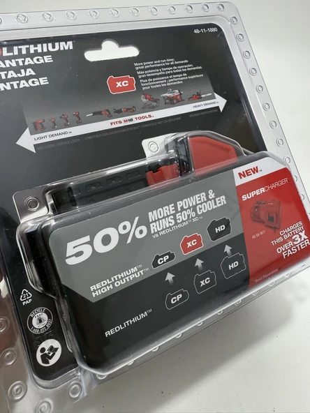 Milwaukee 18V 8.0Ah Li-ion Akü M18XC8.0 48-11-1880 - Resim 5