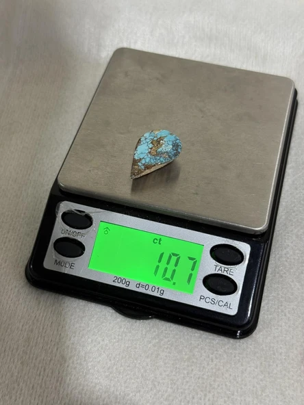 Doğal İran Nişabur Firuze (Turkuaz) Taşı 10,7 Karat - 2,15 Gram - Resim 4