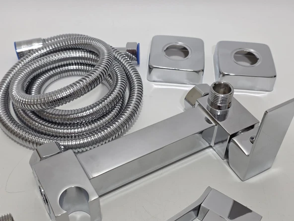 Krom Tuvalet Duş Taharet Bataryası - Resim 5