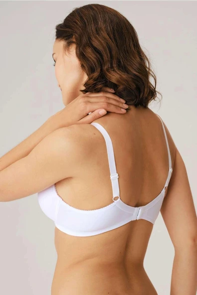 MDB MdbShop Balenli Desteksiz Dolgusuz Toparlayıcı Yumuşak Süngerli Günlük Klasik Küçültücü Sütyen - Resim 2