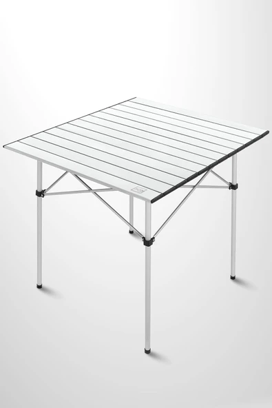 Box&Box Alüminyum, Katlanabilir Kamp ve Piknik Masası, Omuz Askılı Taşıma Çantasıyla XL, Gri ürün görseli