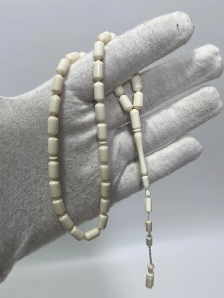 Kesme Fildişi Tesbih 11,70 Gram - Koleksiyonluk Fil Dişi Tespih ürün görseli