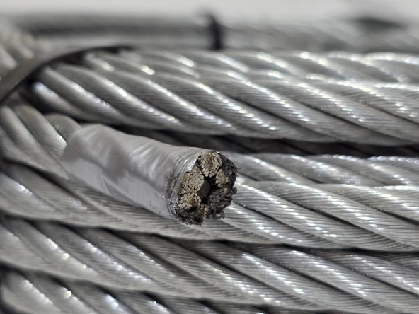 Galvanizli Çelik Halat 6x37+FC 1770 N/mm² 12mm 30 Metre - Resim 5