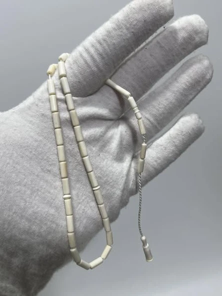 Kesme Fildişi Tesbih 4,89 Gram - Koleksiyonluk Fil Dişi Tespih ürün görseli