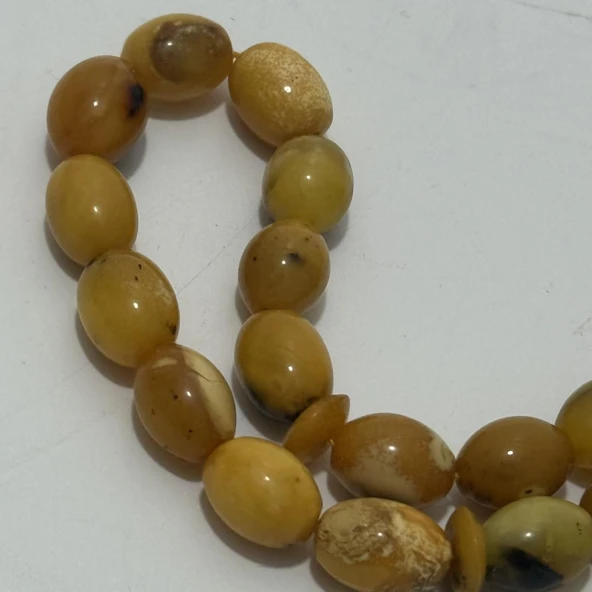 Doğal Kaya Damla Kehribar Tesbih 33lük 15,50 Gram - Resim 5