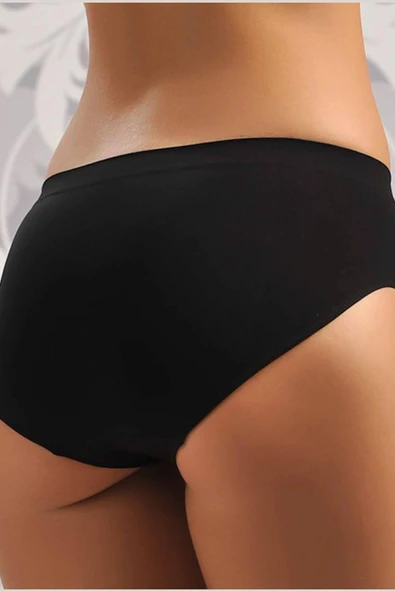MDB Siyah Dikişsiz Slip Külot - Resim 2