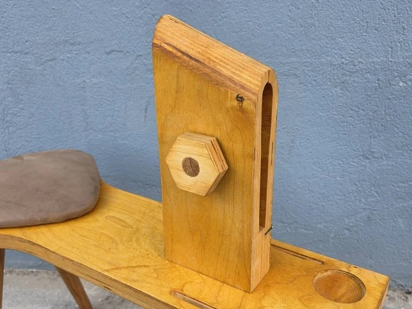 Ahşap Deri Dikim Mengenesi Pony Çalışma Tezgahı - Resim 4