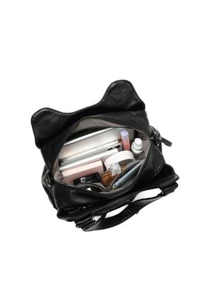 Yıkama Deri Omuz Askılı Kadın Çantası 21K Barcelona 1932 - Resim 3