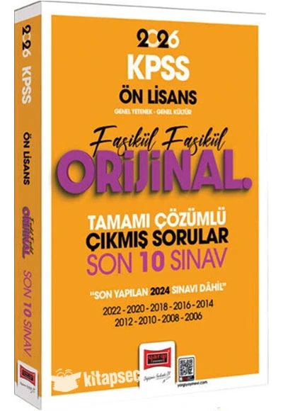 Yargı 2026 Kpss Önlisasn Son 10 Yıl Çıkmış Çözümlü Sorular Set ürün görseli 1
