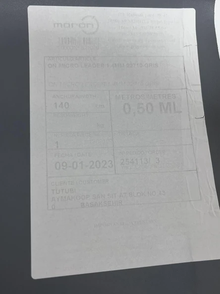 Antonio Moron Hakiki Parça Deri 0,70 m² (Model 6) - Resim 3